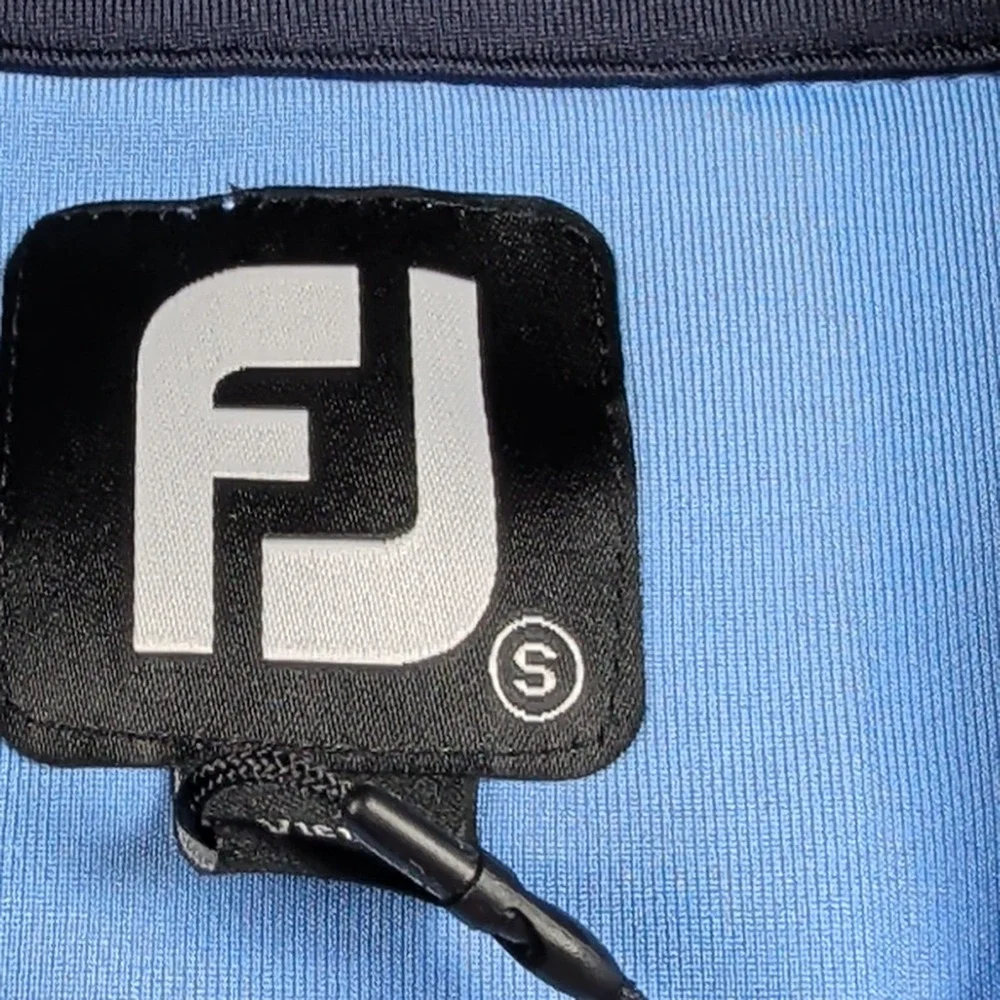 FootJoy Hoag Classic Golf 1/2 zip gathered waist Vest Men S Lagoon Blue NWT